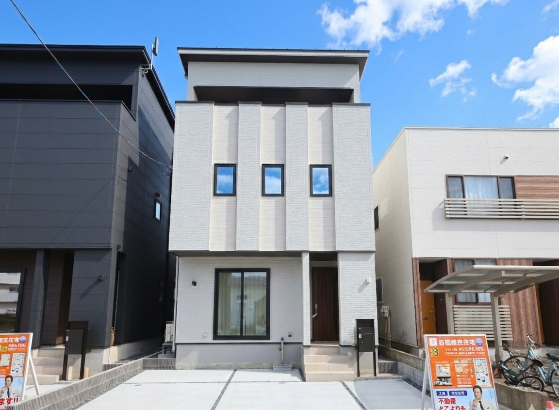 4/4(土)・/5(日)完成見学会を開催！中央区長潟3丁目3階建て住宅！