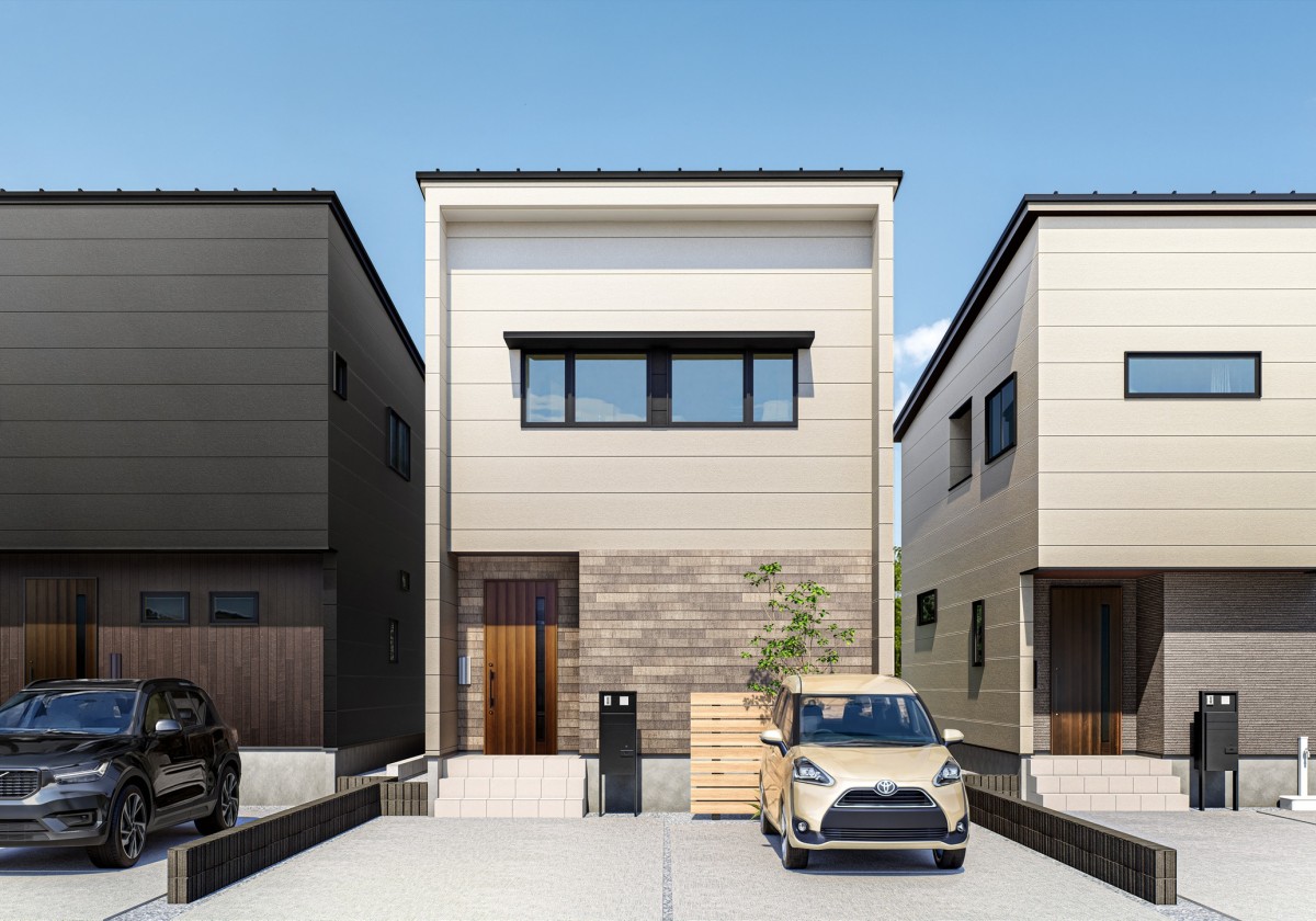 ４/４(土)・/５(日)に東区中野山2丁目4棟(建築中+1棟)　見学会を開催！